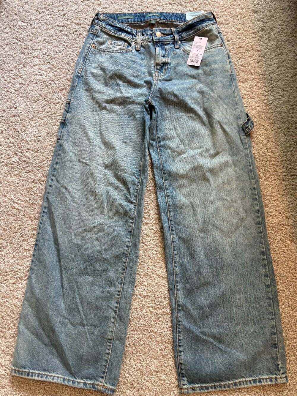 Wild Fable Low Rise Baggy Barrel Rigid Jeans Size 2 New With Tags